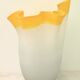 Glass paste handkerchief vase from the 70s