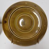 Set of 8 plates and 2 vintage French cups in Gien 1960/70 slurry
