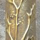 75 shell casing carved - Art of the poilus floral decoration WW1