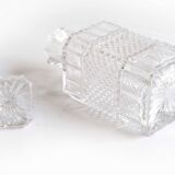 Fluted crystal whiskey decanter