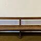 Monumental church bench with solid wood back, 19th century around 1800