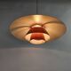 Louis Poulsen PH 4/3 pendant lamp orange metal shades by Poul Henningsen