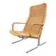 Vintage wicker lounge chair by Dutch designer Dirk van Sliedregt