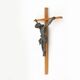 Antique Realistic Wooden Crucifix, France, 1850