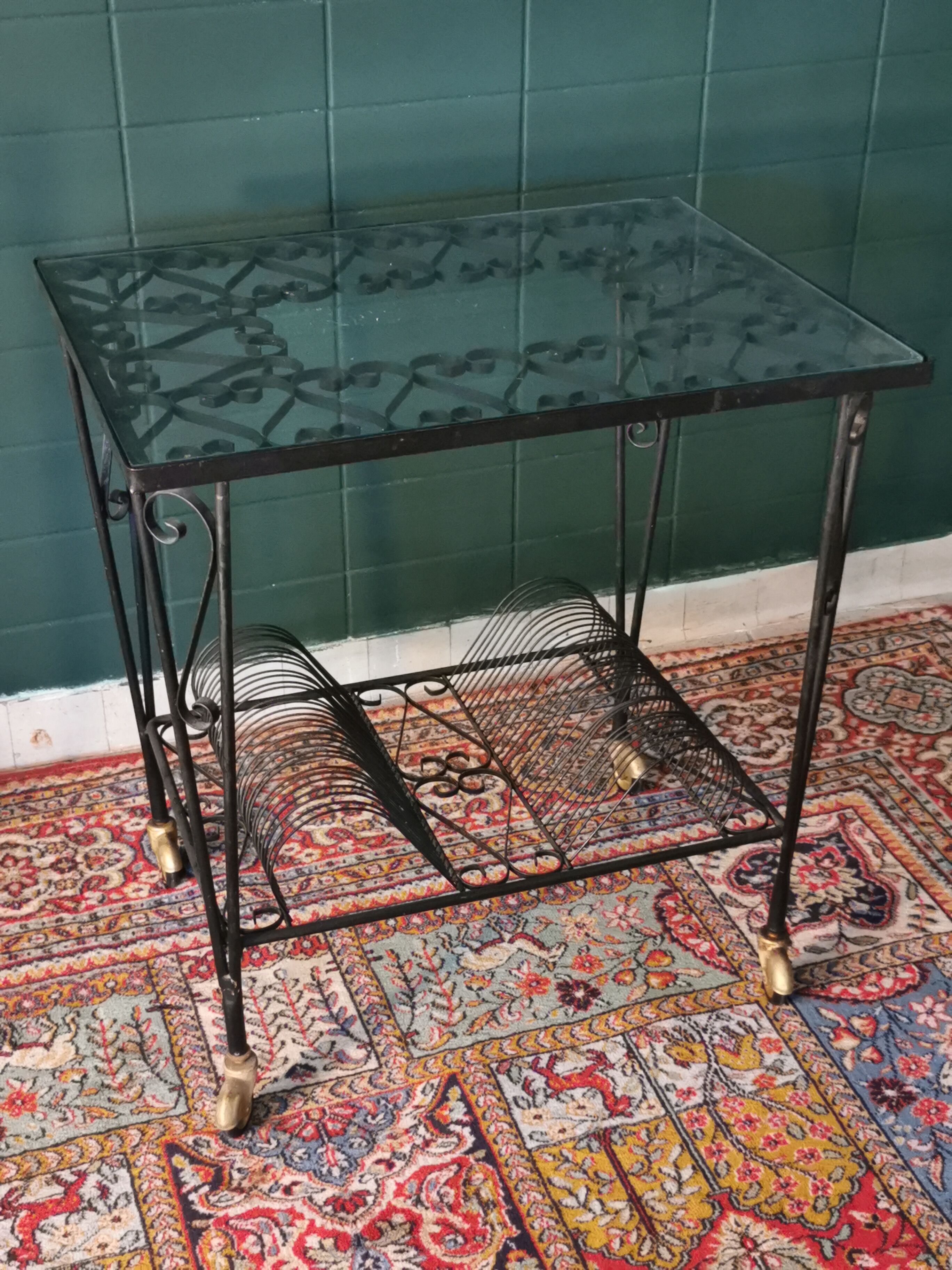 Porte vynile en fer forgé modèle cœur