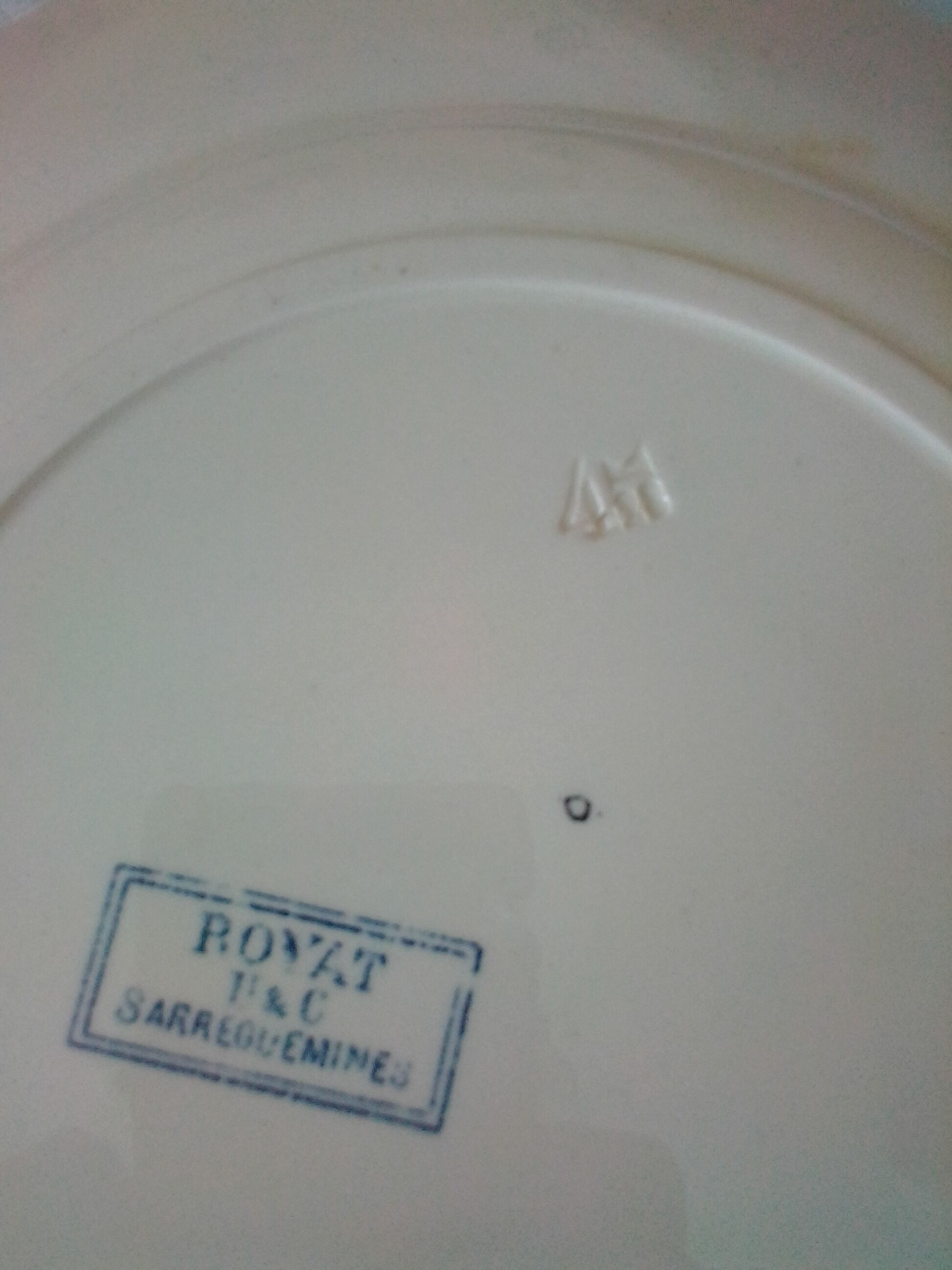 6 dinner plates model royat sarreguemines