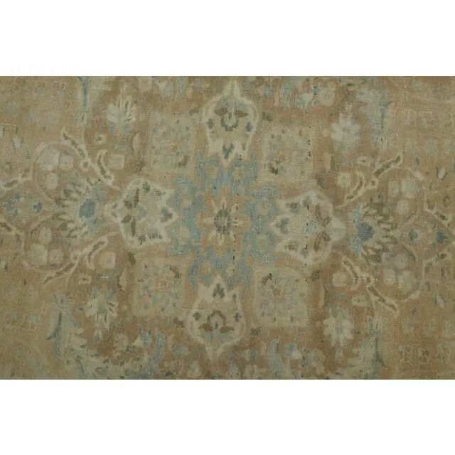 1970s Vintage Persian Handmade Wool Cotton Orange Area Rug 306X381