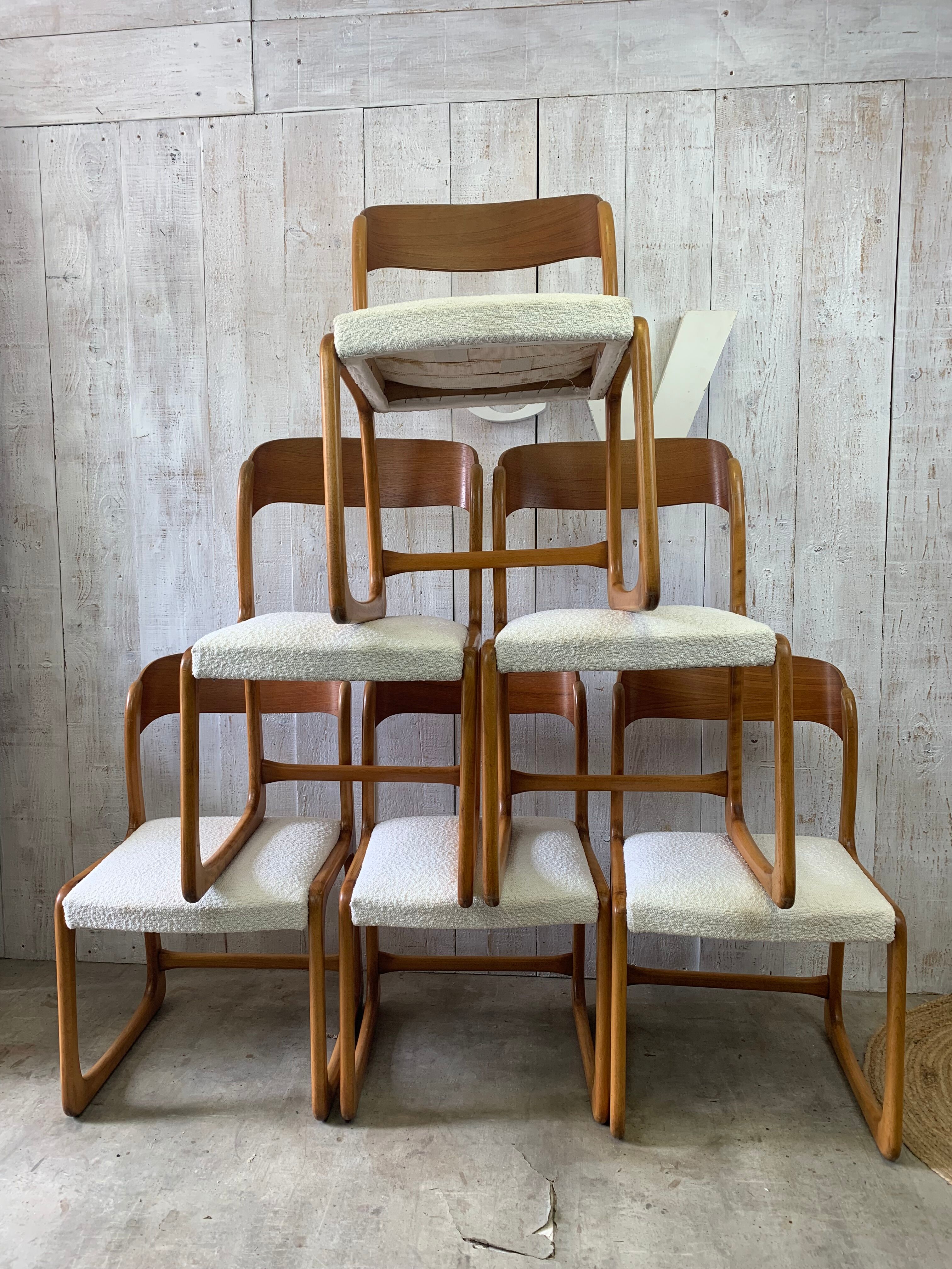 Series of 6 chairs Baumann