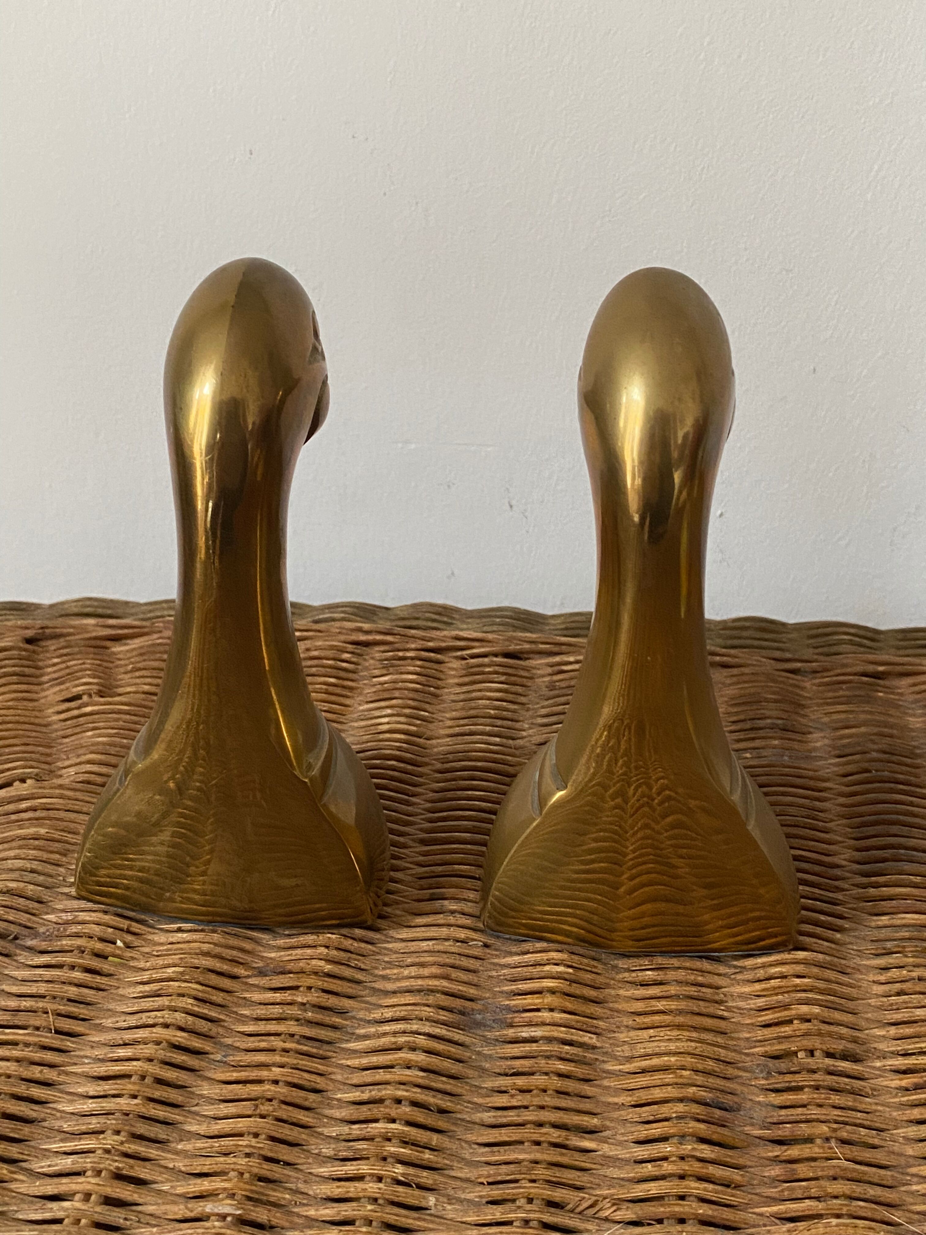 Brass duck head book greenhouse 60s.