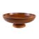 Danish solid teak wood platter on profiled base, 1970s Scandinavian craftsmanship