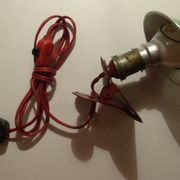 Metal "mushroom" spot clip lamp, 1950s