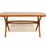 Scandinavian teak dining table, Treman, Sweden, 1960
