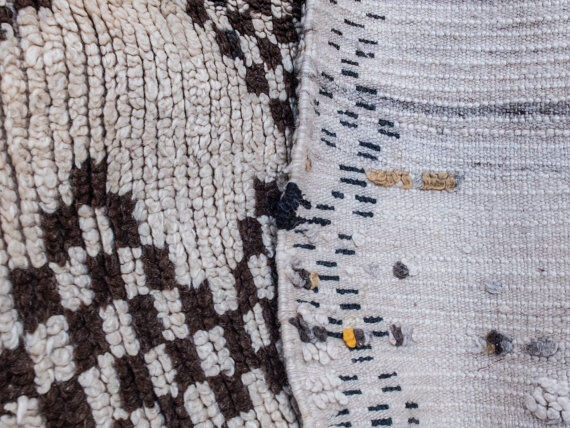 Azilal, 245 x 123 authentic hand made wool rug