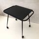 Black table on wheels from the 60s