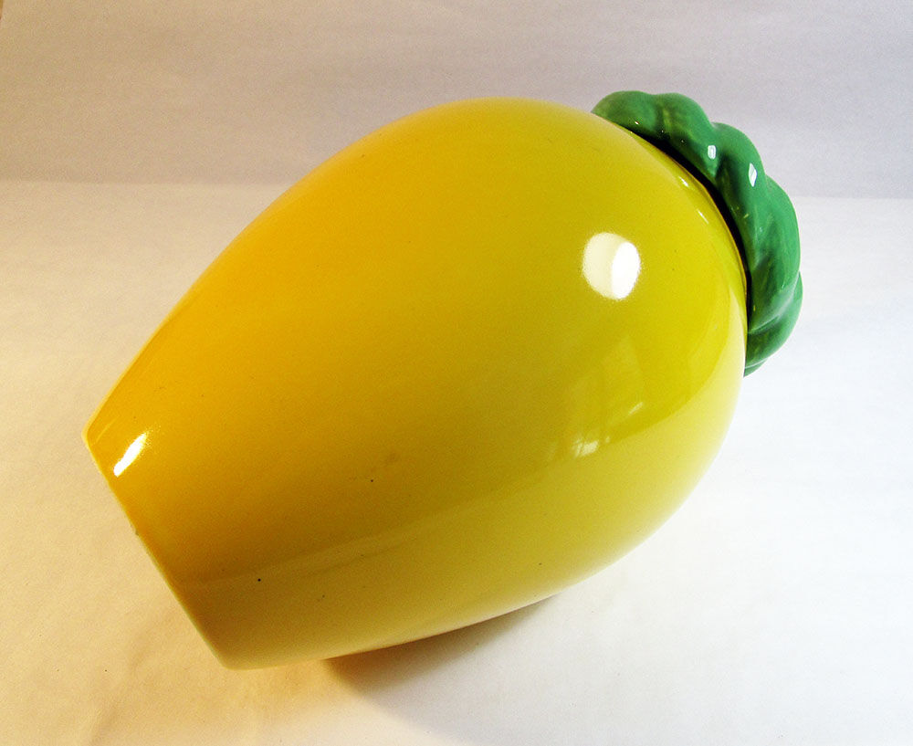 Yellow ceramic vase