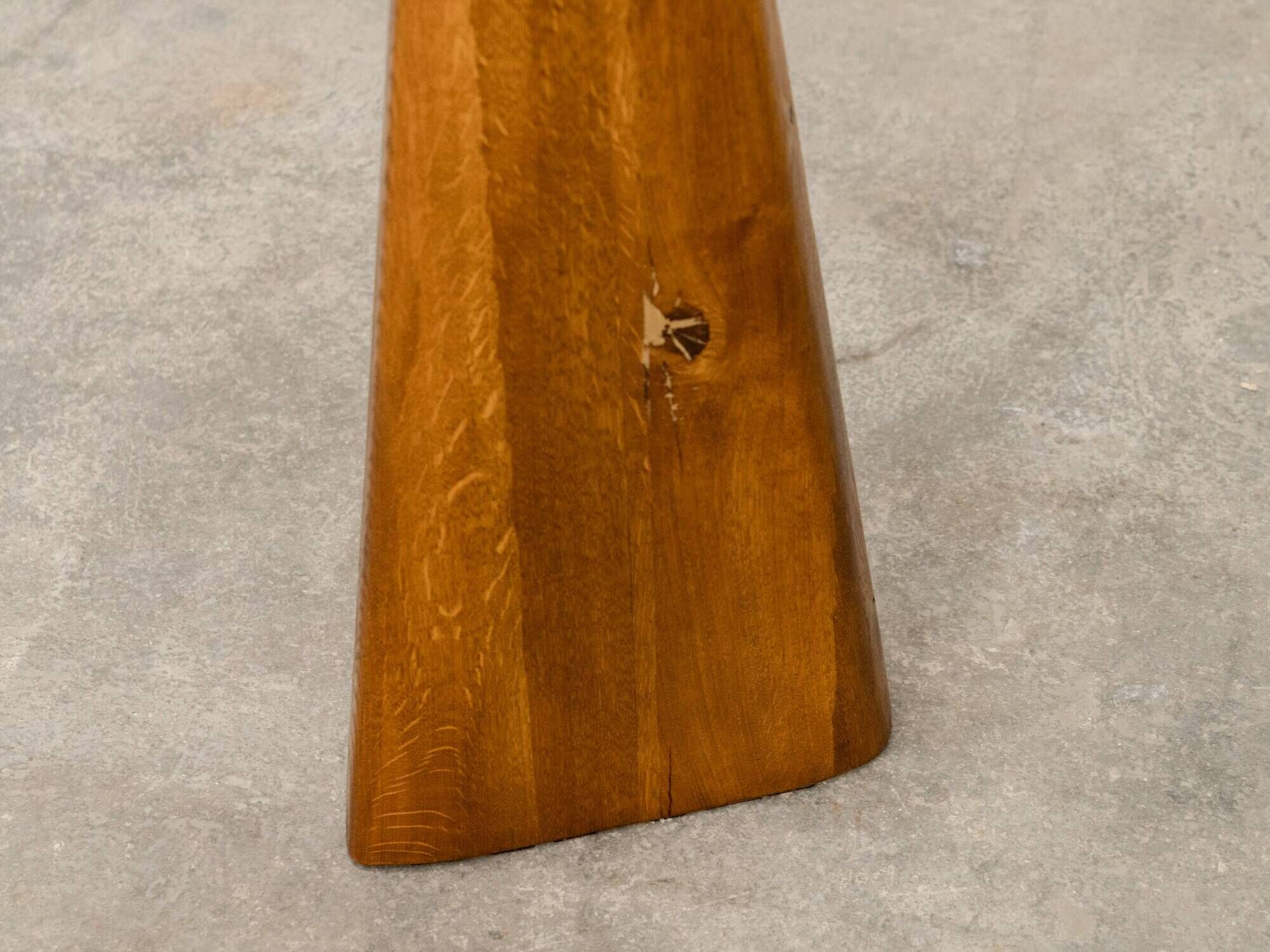 Contemporary sculpture in solid oak 1980