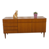 Dressoir en teck plus fin barkast avec lades et klepdeuren