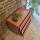 Commode bois et rotin