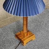 Art deco lamp in turned wood 1930