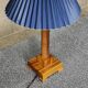 Art deco lamp in turned wood 1930