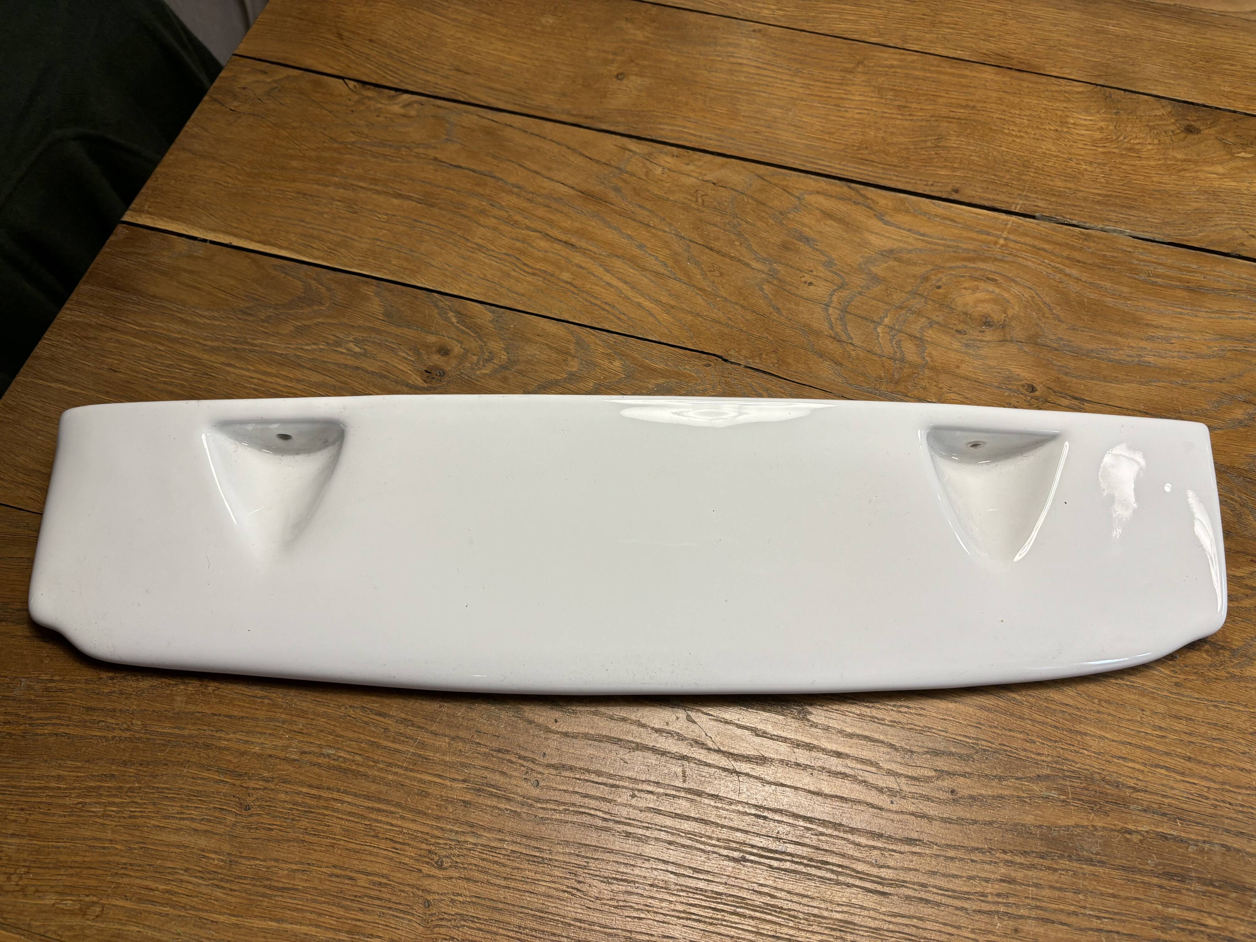 Vintage earthenware bathroom shelf