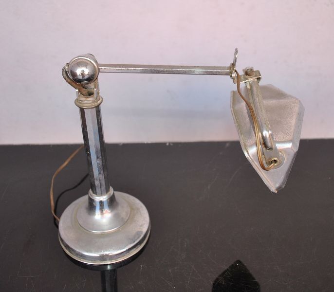 Lamp pirouette years 30 art deco metal chrome