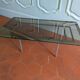 1970s coffee table with smoked glass