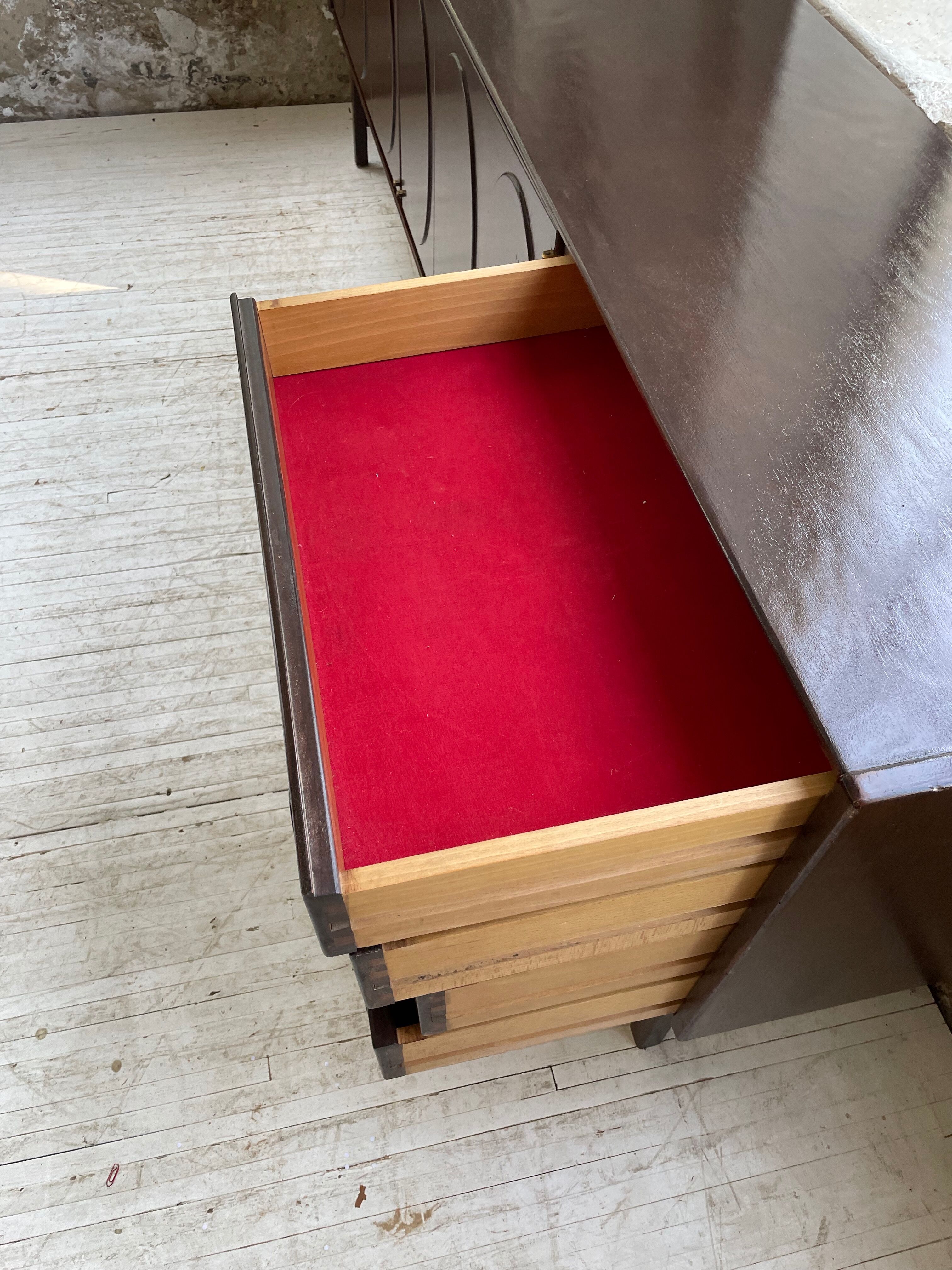 Walnut row Roche Bobois 240 cm