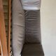JP Audebert linear model 3-seater sofa in mocha leather