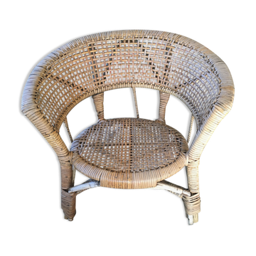 Fauteuil rotin enfant