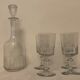 Set of 4 glasses and 1 carafe model Mirabeau early twentieth century