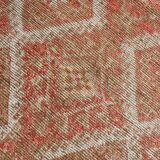 3x10 Turkish Pale Red & Beige Vintage Runner Rug, 90x303Cm