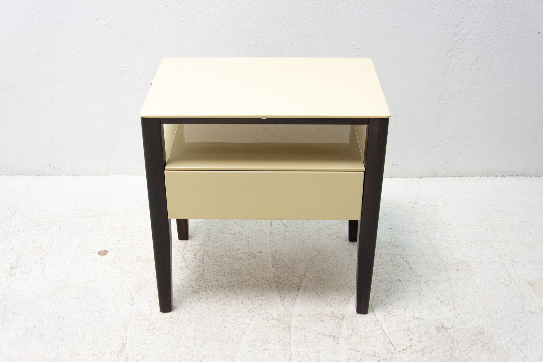 Modernist side or bedside table, Czechoslovakia, 1960s
