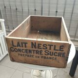 Vintage Nestle wooden crate