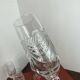 Champagne flutes, cut crystal from Lorraine, with original box.