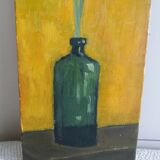 Nature morte aux iris huile sur toile milieu xxe siecle