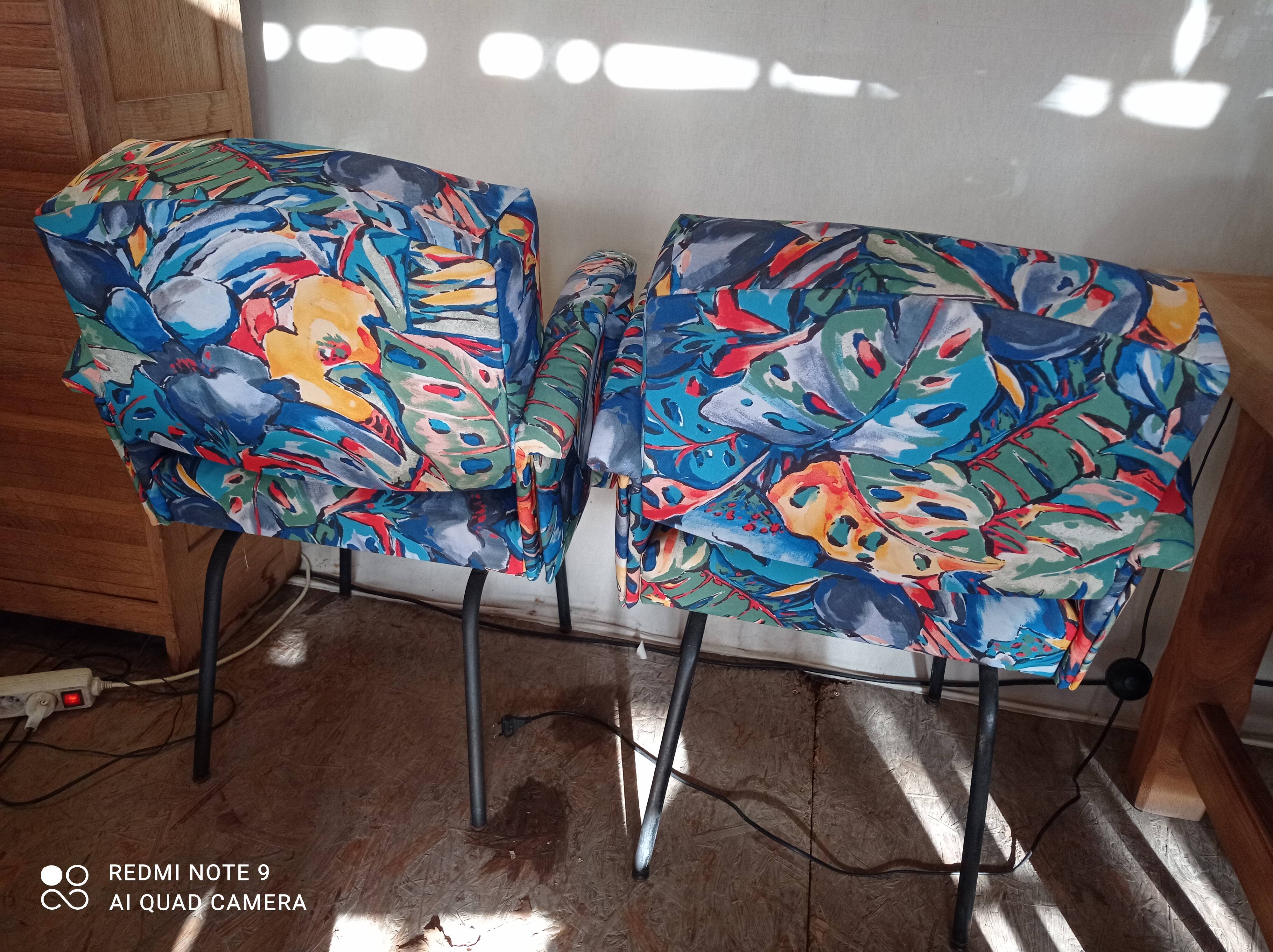 Pair of small armchairs, 1960s