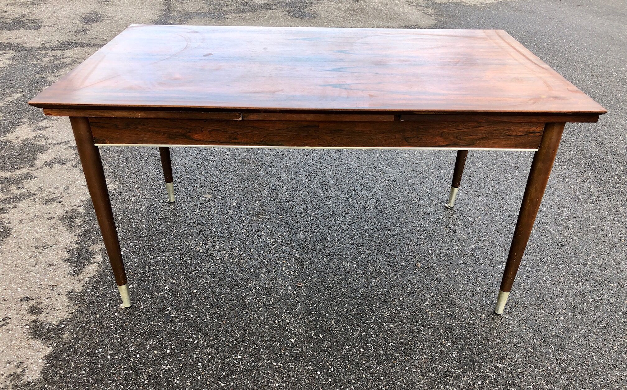 Rosewood table with extensions 1950