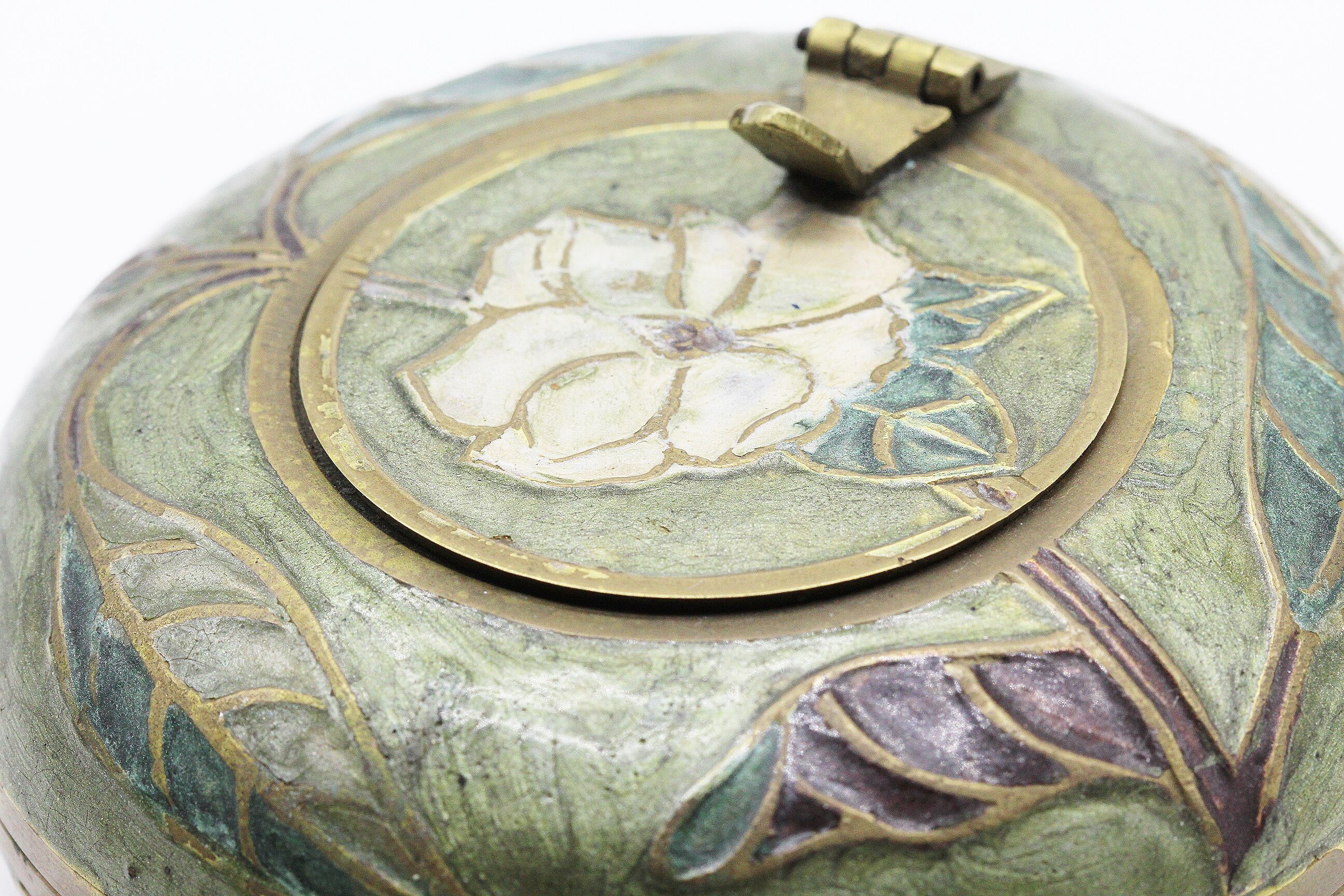 Brass ashtray and vintage email