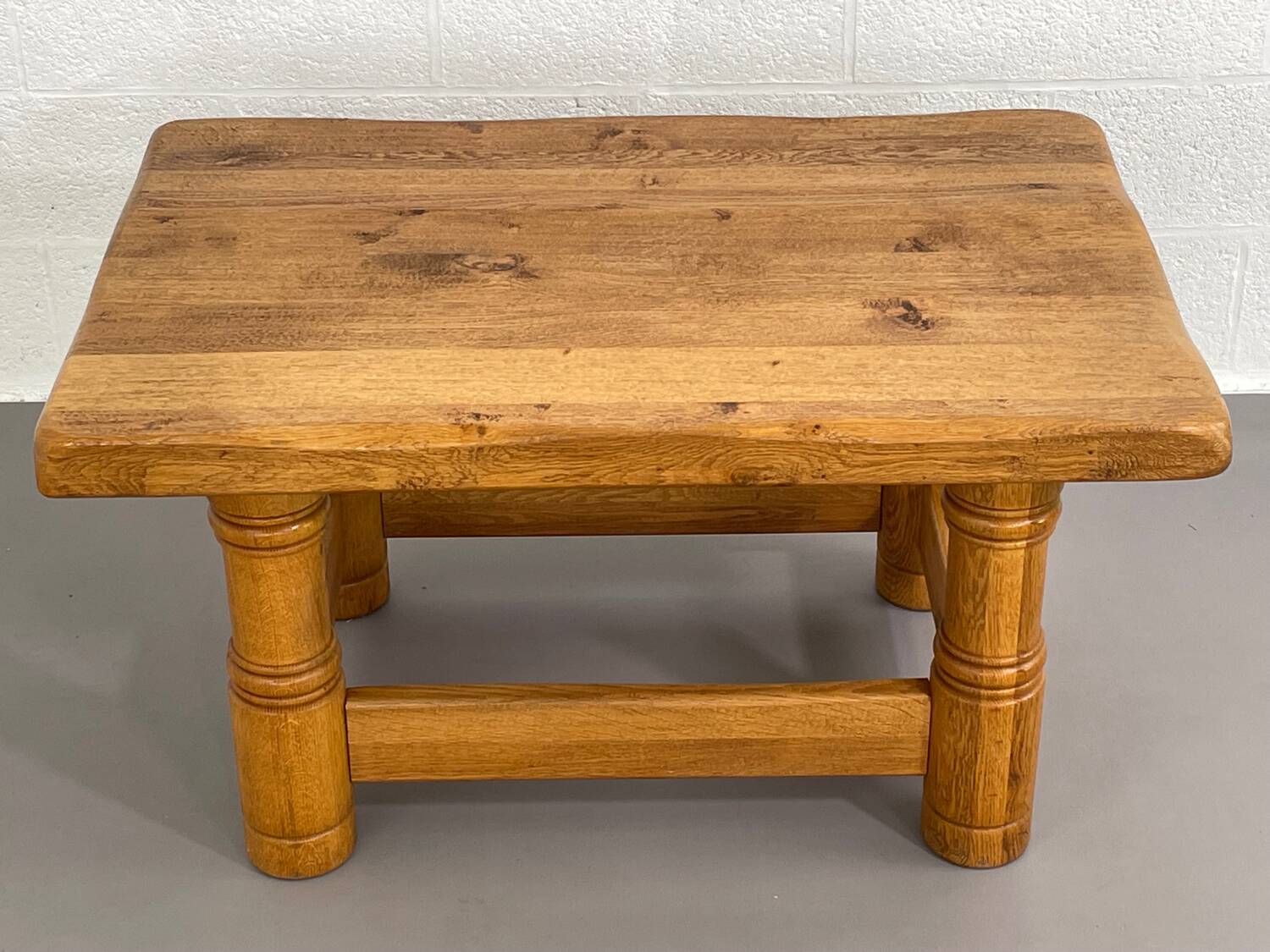 Vintage solid oak coffee table