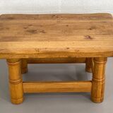 Vintage solid oak coffee table