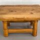 Vintage solid oak coffee table