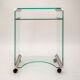 Glass side desk Galotti & Radice Italy 1980