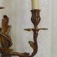 Magnificent French Vintage Bronze Triple Light Acanthus Leaf Wall Sconce 4798