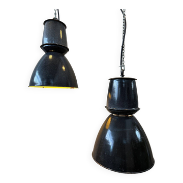 2x XXL industrial lamps – enamel