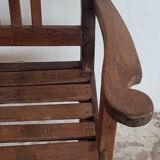 Old "art-deco" teak bench