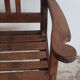 Old "art-deco" teak bench