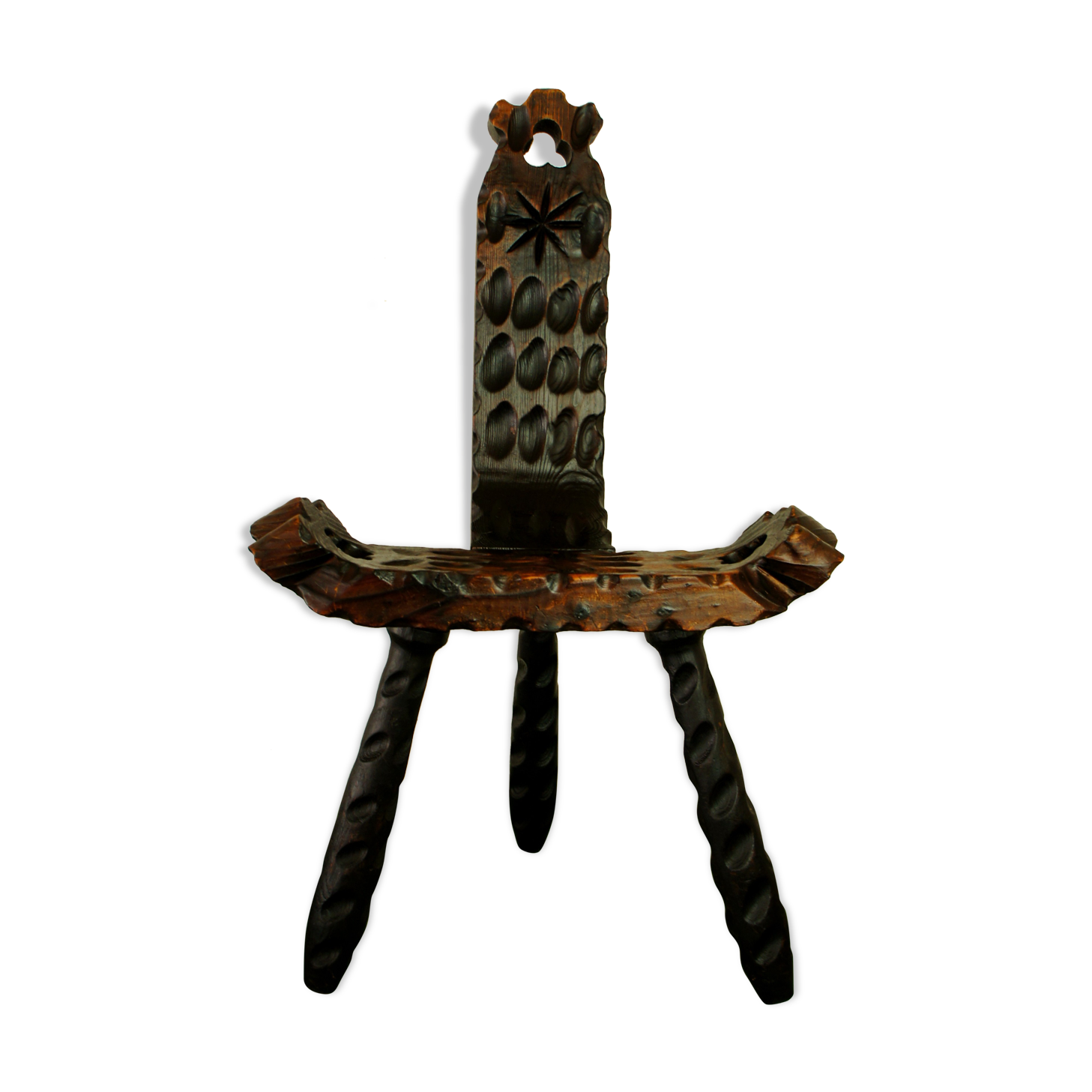 Brutalist tripod chair