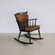 Vintage wooden rocking chair by Farstrup