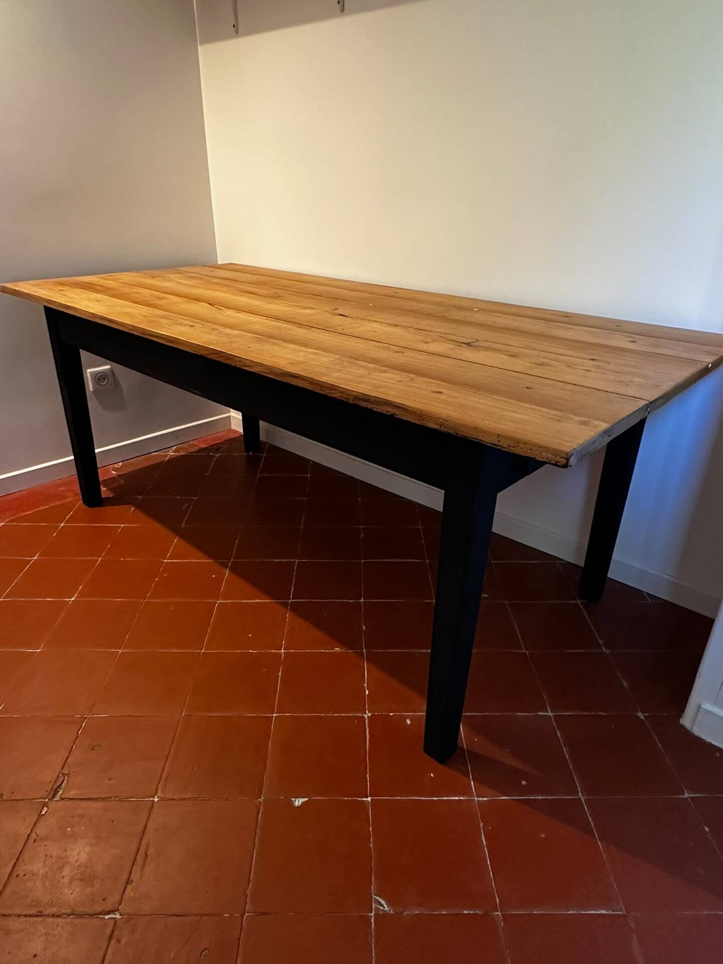 Table de ferme en chêne